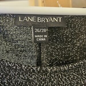 Lane Bryant Black and White Knit Top